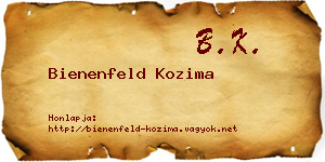 Bienenfeld Kozima névjegykártya